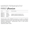 Marker perm ziel KM501-V2 2-str 3/0,8mm-8608