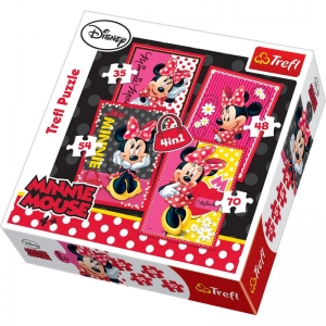 34119 Puzzle 4w1 - Piękna Minnie-12601