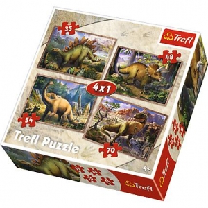 34249 Puzzle 4w1 - Dinozaury-12621