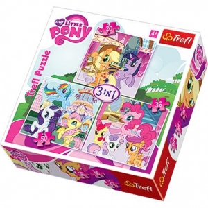 34190 Puzzle 3w1 - Zabawy kucyków My Little Pony-12715