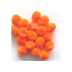 Pompony 20 mm 50 szt pomarańcz. D-15898