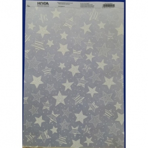 Papier transp. A4 Gwiazdy białe-17584