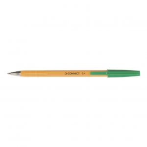 Długopis Q-CONNECT z wym. wkł. 0,4mm ziel.-17621