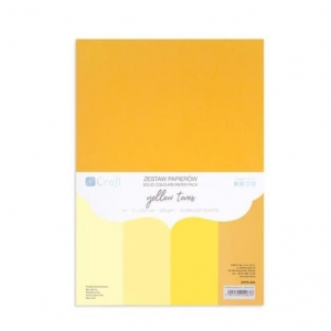 Karton A4 Żółte odcienie 20 ark. 220g Yellow Tones-18326