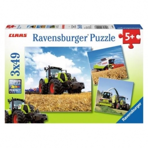 09220 Puzzle 3x49 Traktory Claas-5160