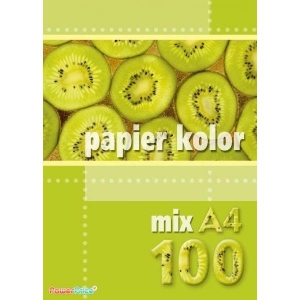 Papier xe A4 80g (100) mix kol K-18033
