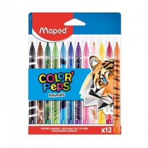 Flamastry Colorpeps Animals 12 szt. 845403-19309