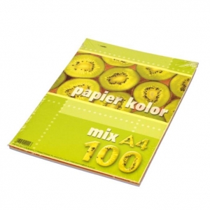 Papier xe A4 80g (100) mix kol K-19363