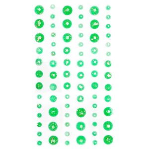 Kryształki samoprz. bursztyn. 78szt zielone Green-20141